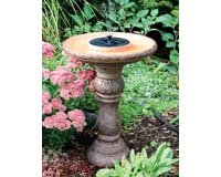 San Remo Solar Birdbath-Fountain